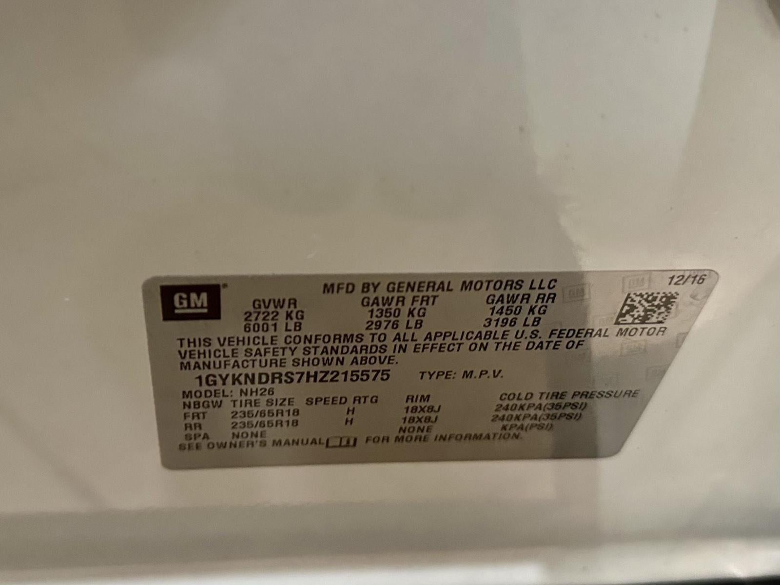 2017 Cadillac XT5 Luxury AWD